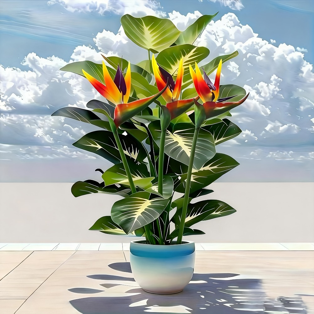 Fiddle Leaf Fig - Artificial Bird of Paradise and Pothos