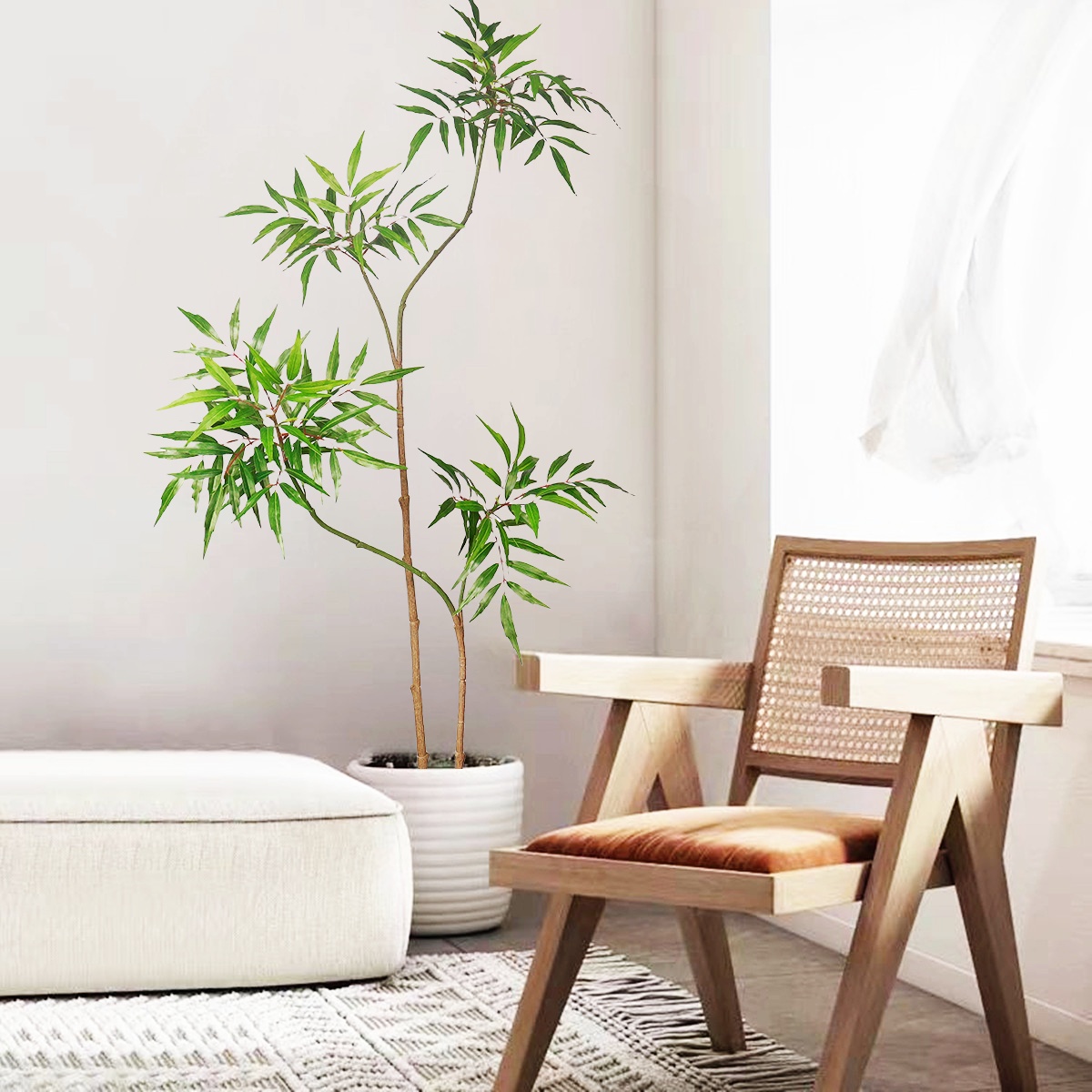 130-160CM Artificial Banyan Tr - Fiddle Leaf Fig ulasan dan harga