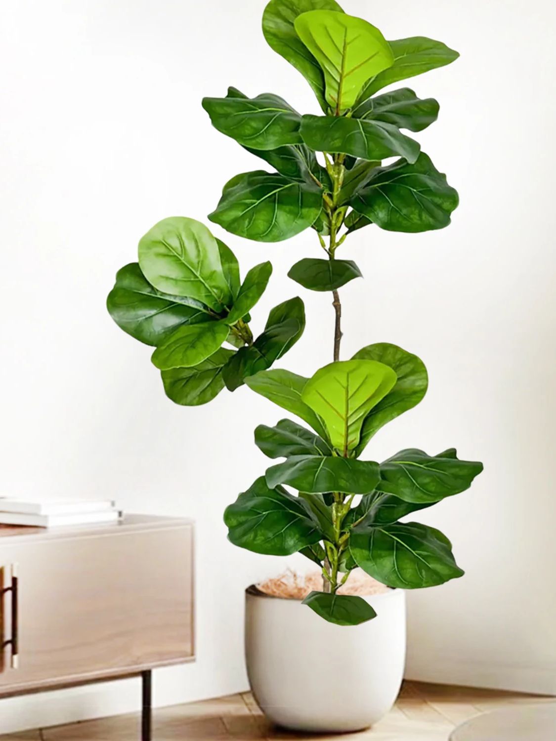 45-135cm  Artificial Fiddle Le - Fiddle Leaf Fig ulasan dan harga