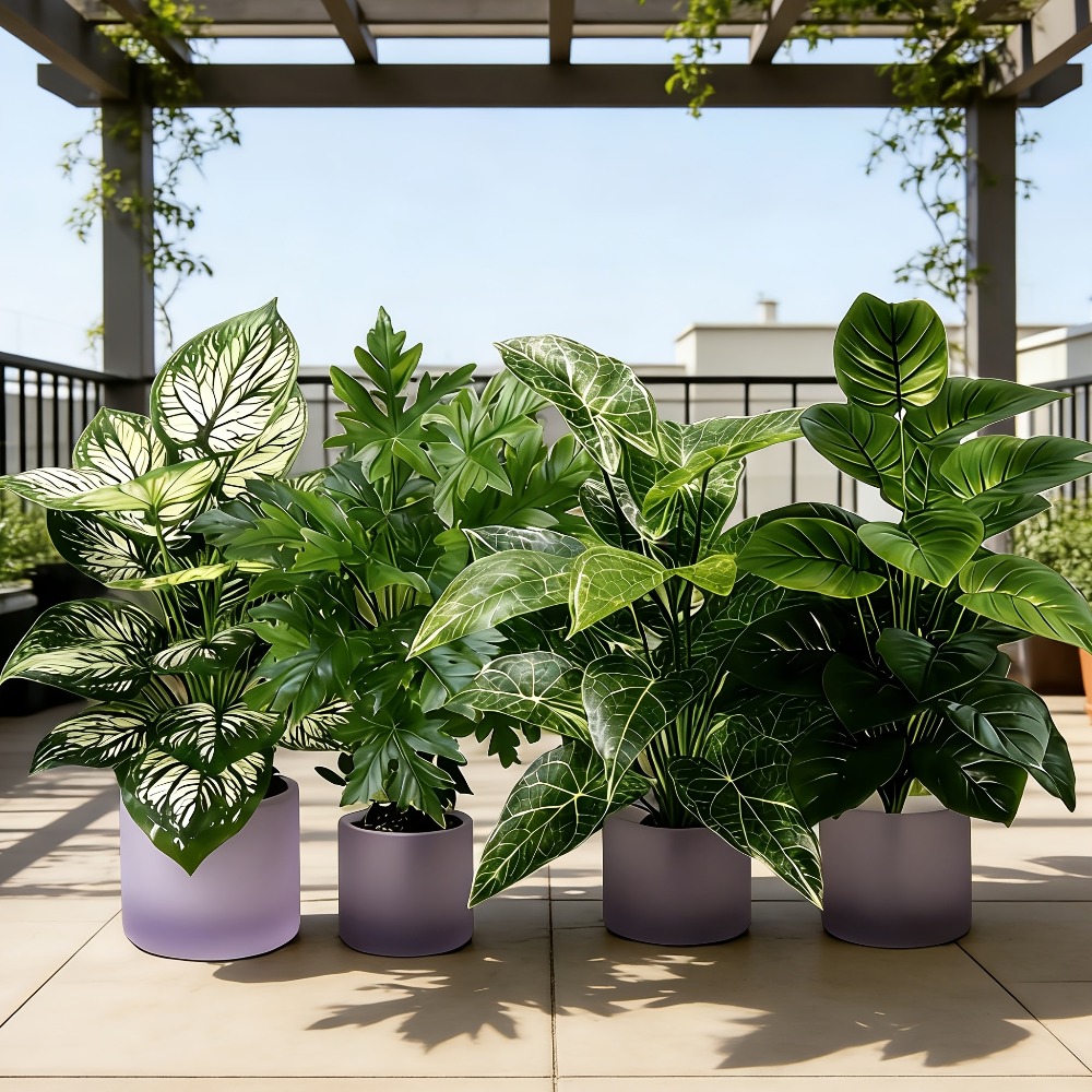 4PC Artificial Plants with 48L - Fiddle Leaf Fig ulasan dan harga