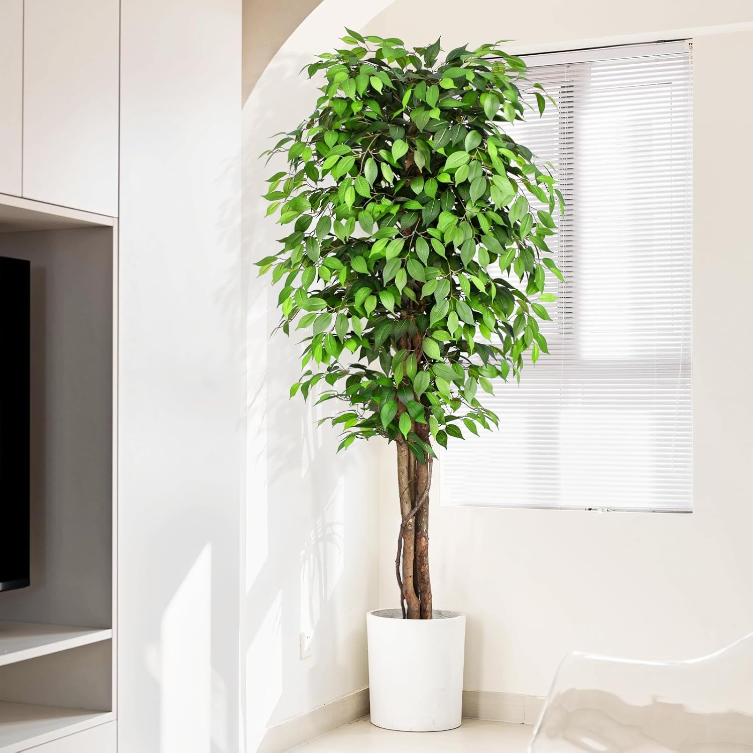 Lifelike Artificial Ficus Tree - Fiddle Leaf Fig ulasan dan harga