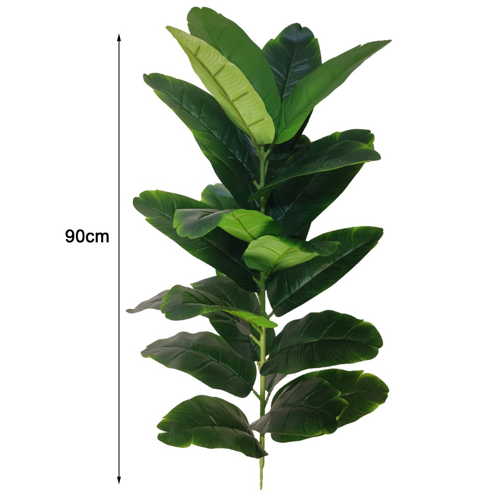 Green Plastic Artificial Ficus - Fiddle Leaf Fig ulasan dan harga