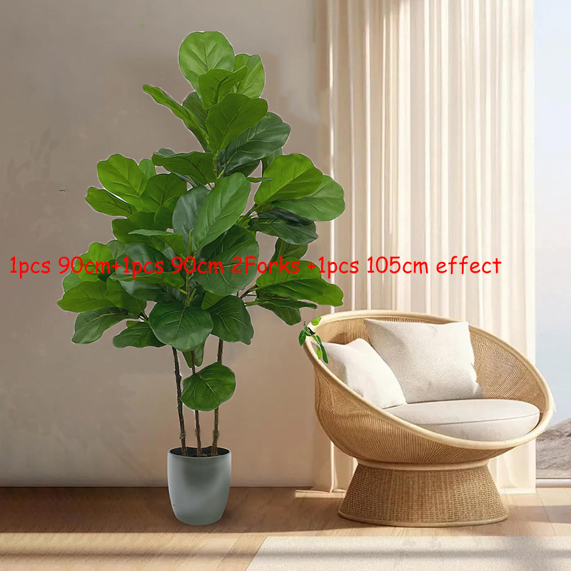 23-41in Artificial Ficus Tree  - Fiddle Leaf Fig ulasan dan harga
