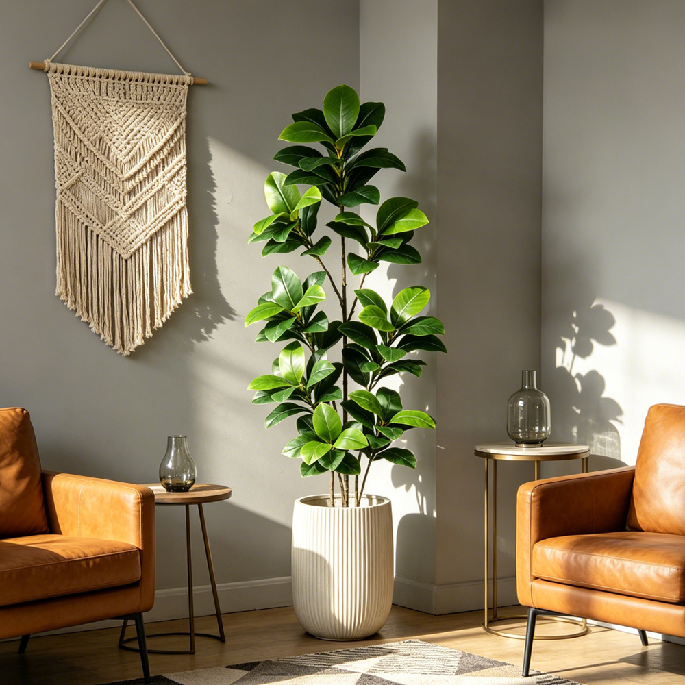 74-140cm Large Artificial Bany - Fiddle Leaf Fig ulasan dan harga