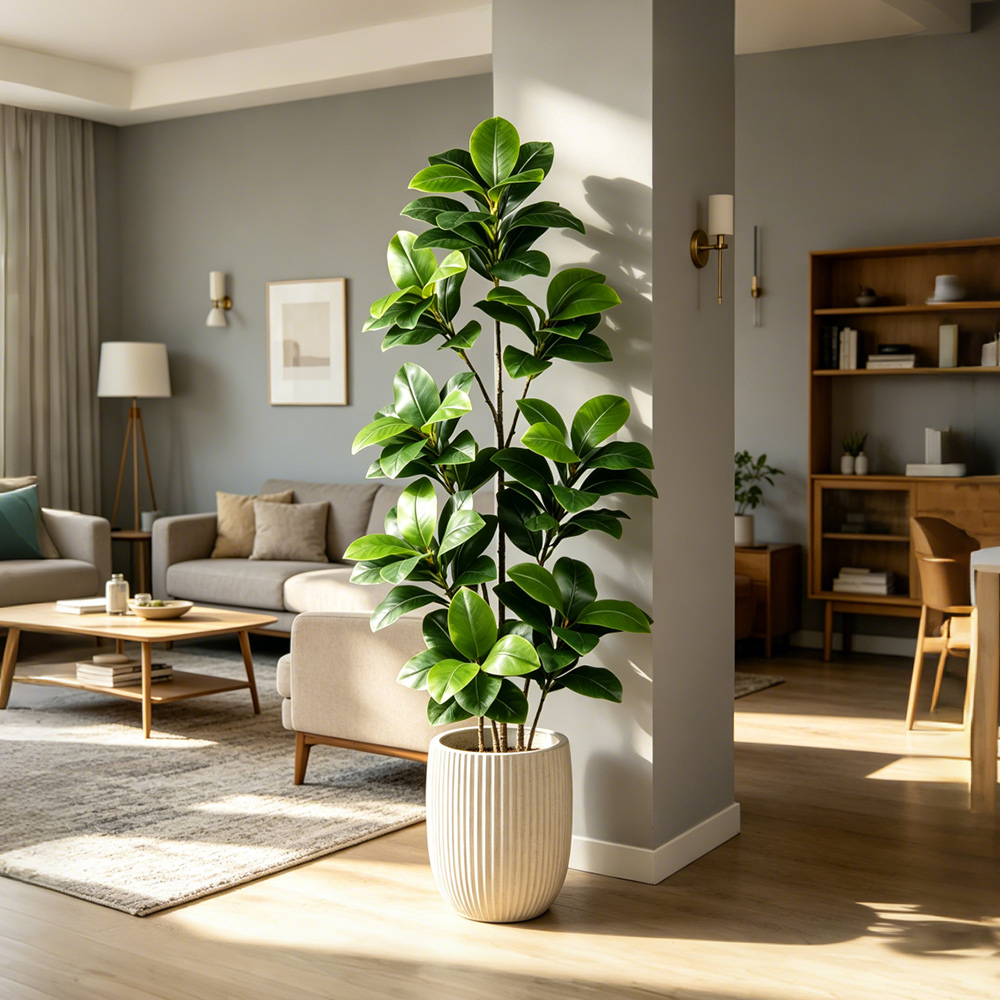 74-140cm Large Artificial Bany - Fiddle Leaf Fig ulasan dan harga